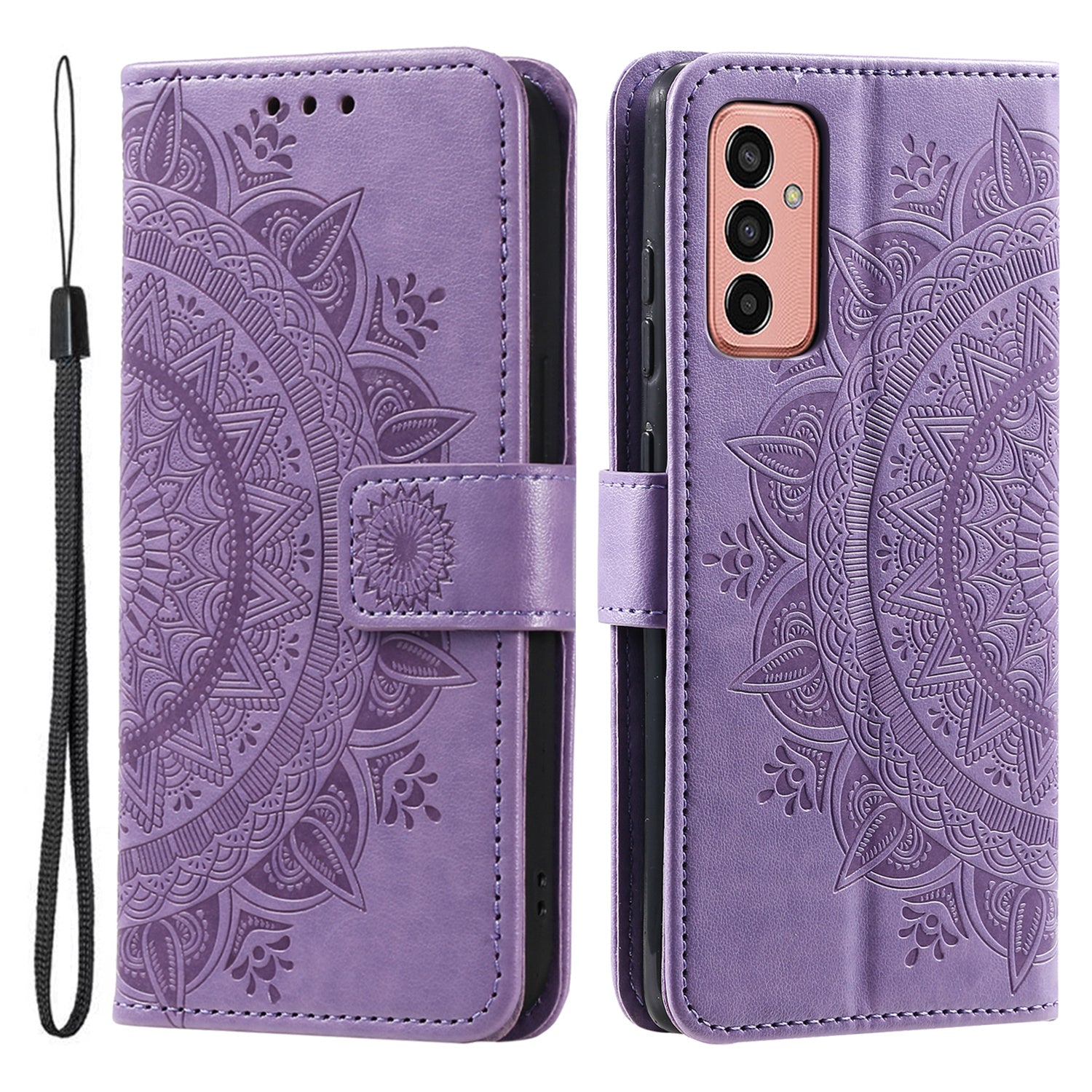 For Samsung Galaxy M14 5G Wallet Stand Flip Cover Mandala Flower Pattern Leather Phone Case For Samsung Galaxy M14 5G Wallet Stand Flip Cover Mandala Flower Pattern Leather Phone Case